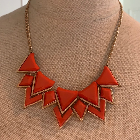 Jewelry - 💛 Coral and Faux Gold Necklace and Earrings